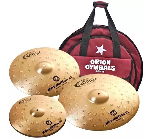 Kit Pratos Bateria Orion Revolution 10 B10 14/16/20 C/ Capa