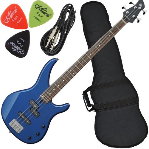 Kit Contrabaixo Yamaha 4 Cordas Rbx207 Dark Blue Metalic