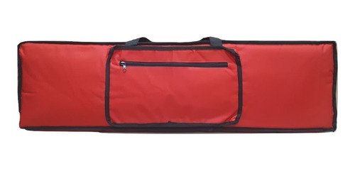 Capa Bag Master Luxo Para Teclado Casio Ctk-6200 Vermelho