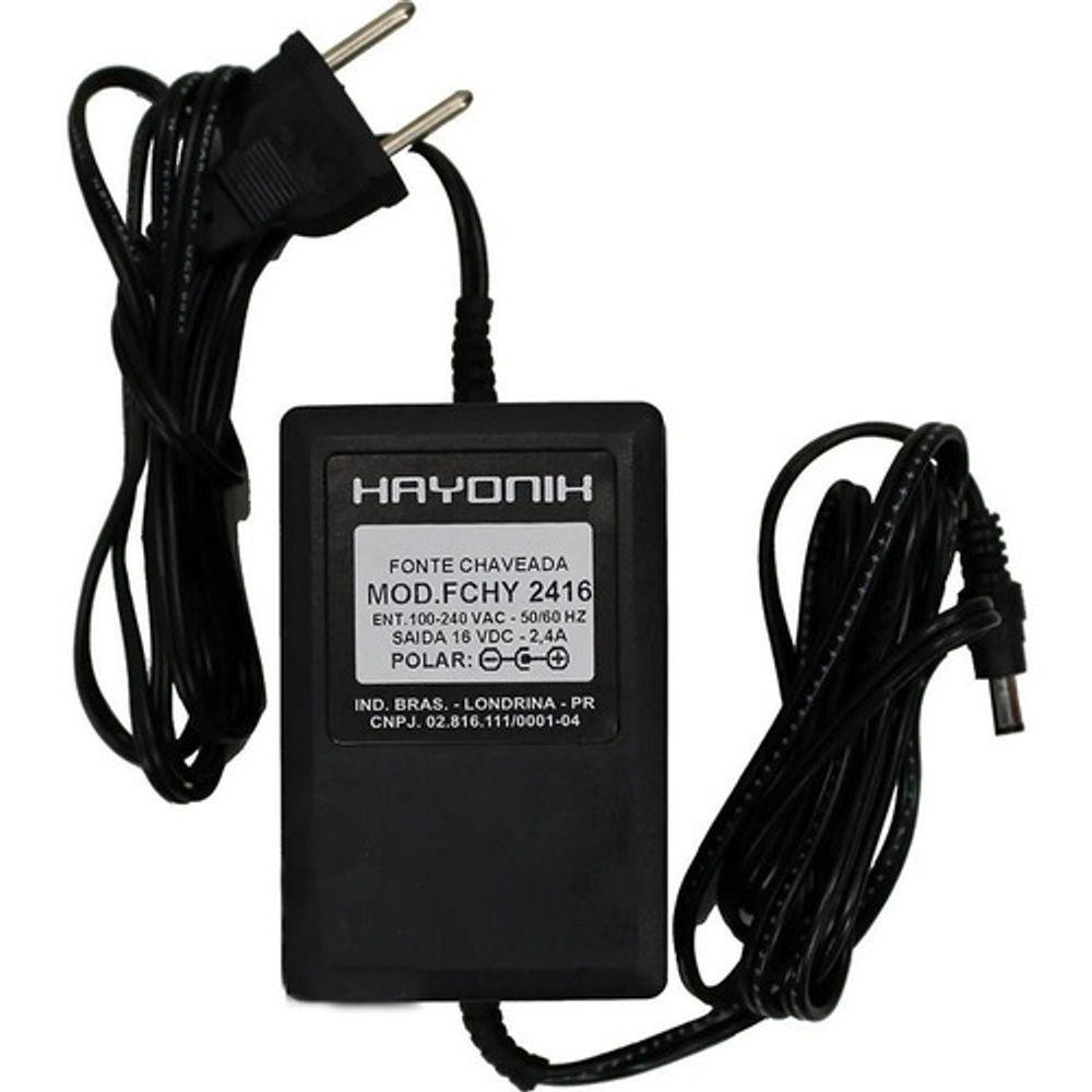 Fonte Chaveada para Teclado Musical FCHY-2416 16V 2,4A HAYONIK