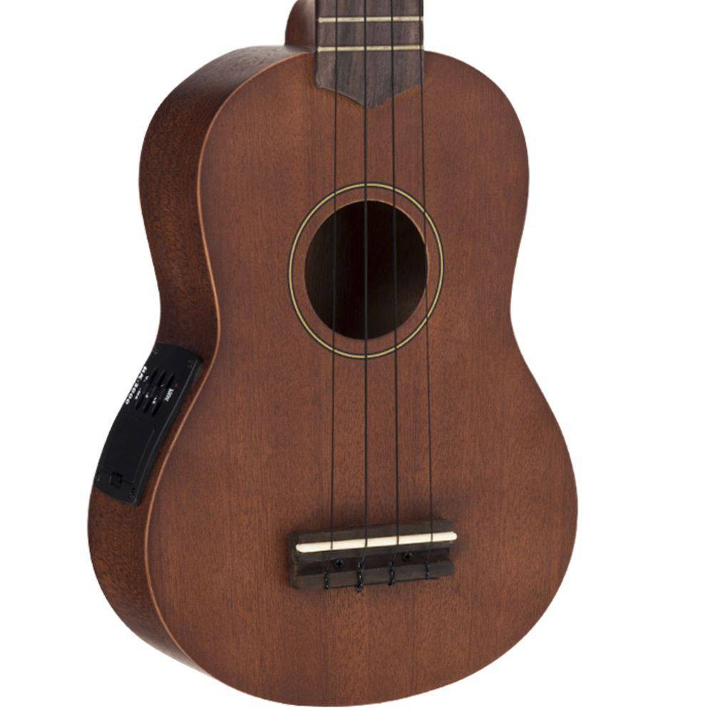 Kit Ukulele Soprano Elétrico Vogga VUK309 MH - Mahogany