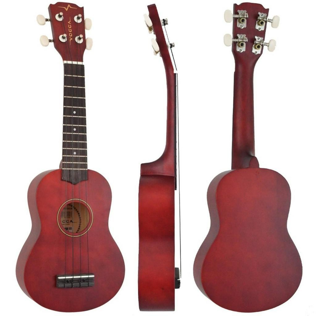 Kit Ukulele Soprano Elétrico Ativo Vogga VUK303 BC - Brown Coffee Ux03