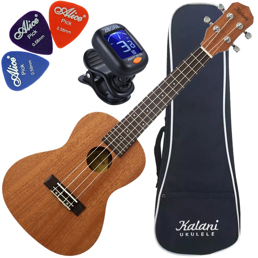 Kit Ukulele Concerto Acústico Kal220 CS Série Tribes Kalani Ux01