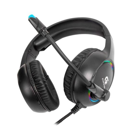 Headset Gamer P2 Usb Rgb Holt Preto Fortrek