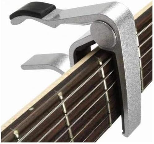 Capotraste Alumínio Prata Para Guitarra E Violão Smart Jx32
