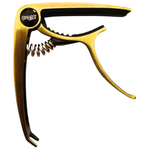 Capotraste Metal Para Guitarra E Violão Smart Jx40 Dourado