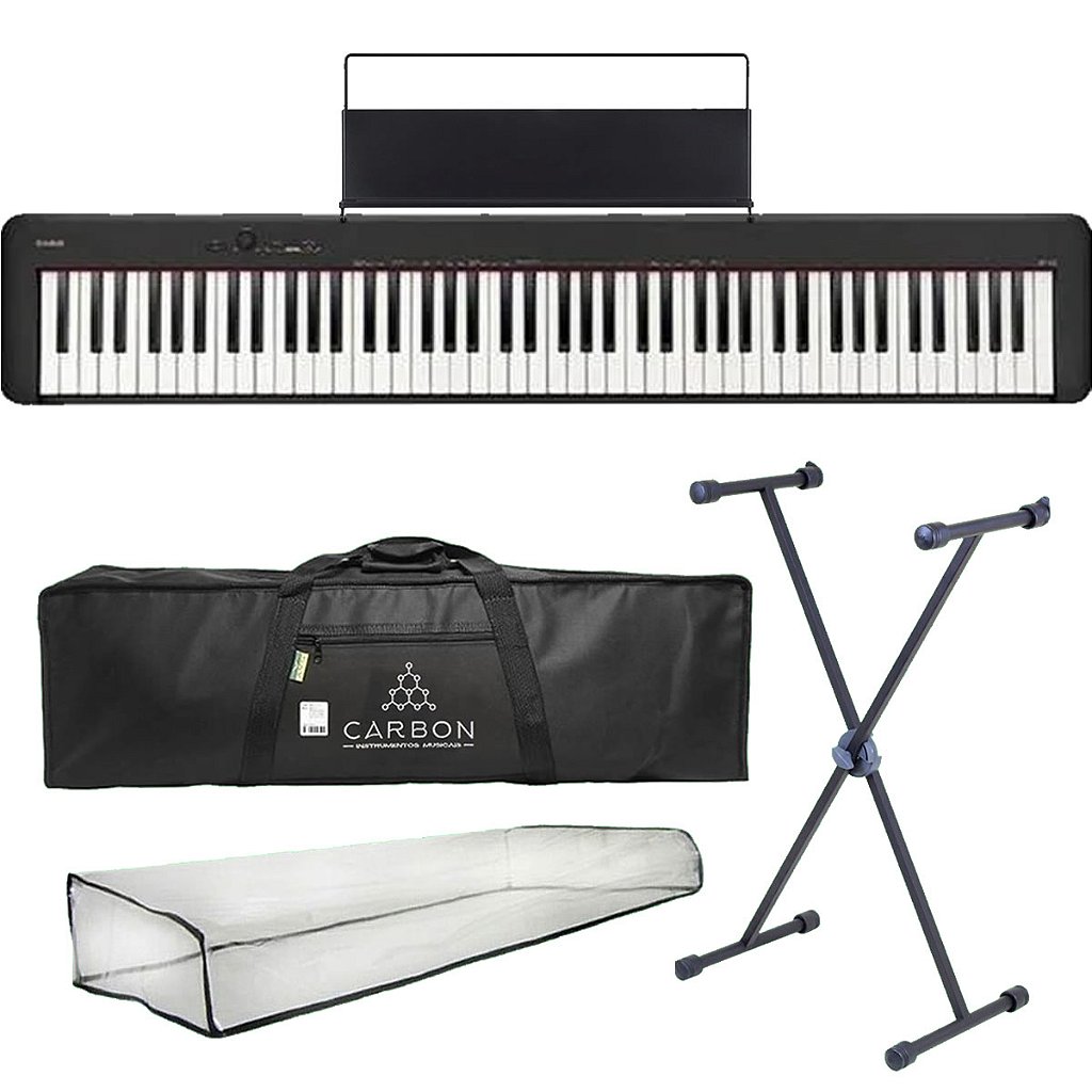 Kit Piano Digital Casio CDP-S110BK Preto TX01