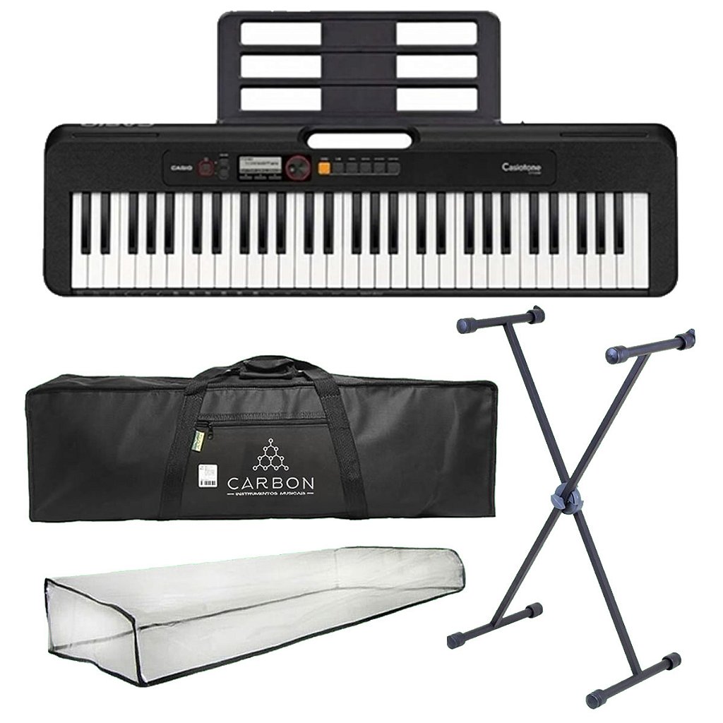 Kit Teclado Digital CASIO CT-S200 Preto TX01
