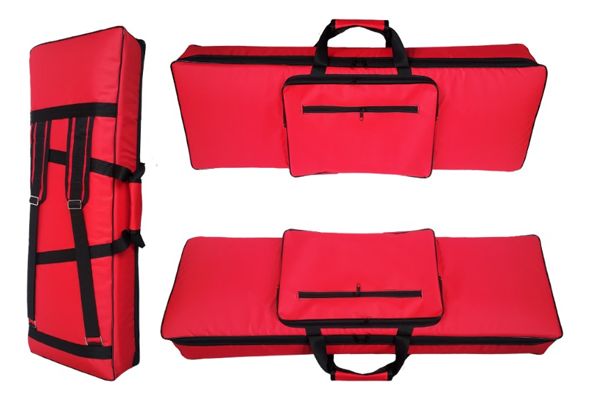 Capa Bag Para Controlador Arturia MK II 49 Teclas Nylon Vermelho