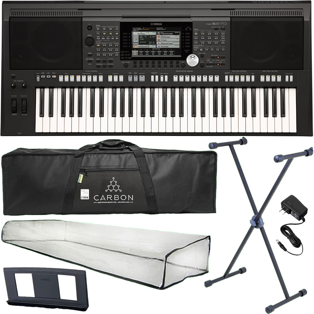 Kit Teclado Arranjador Yamaha Psr-s970 Multi Funções Serie S Tx01
