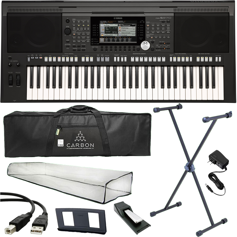Kit Teclado Arranjador Yamaha Psr-s970 Multi Funções Serie S Tx02