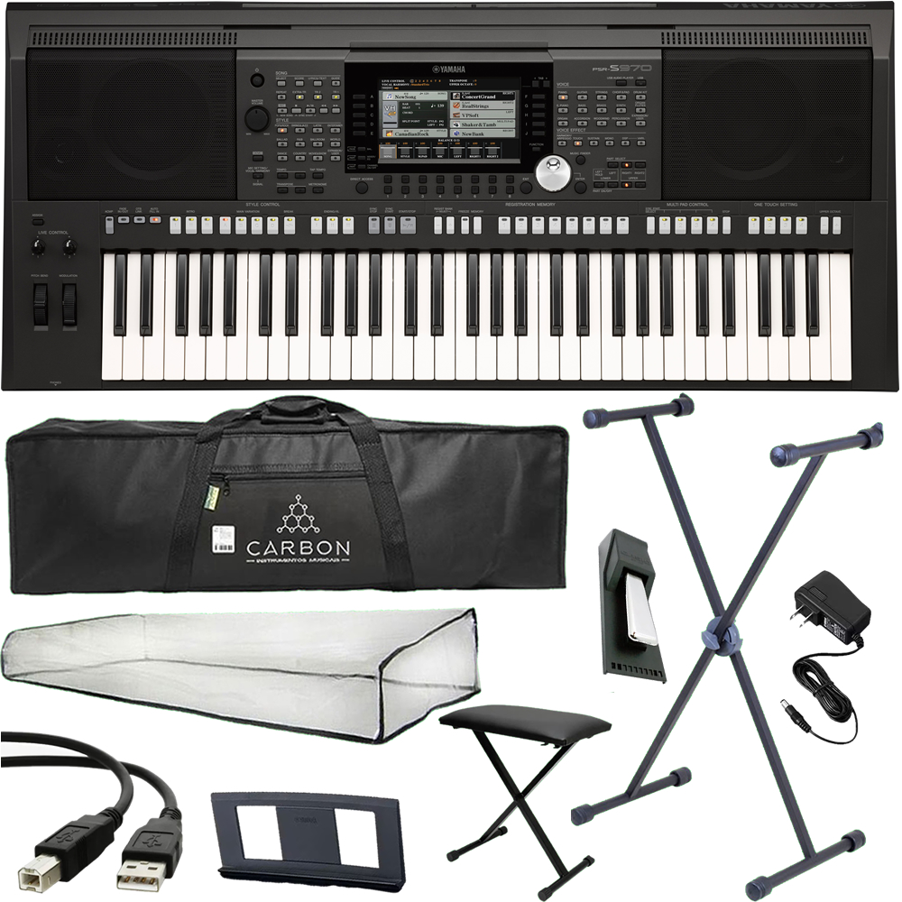 Kit Teclado Arranjador Yamaha Psr-s970 Multi Funções Serie S Tx03