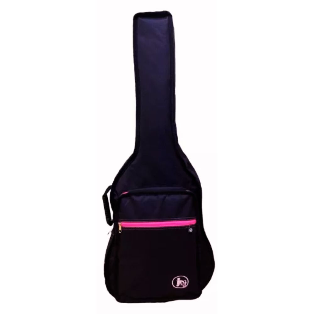 Capa Bag Violão Folk Acolchoada Cargo Extra Color Rosa