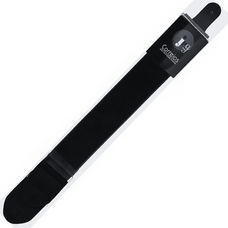 Correia Couro Sintético Stonada 7 cm P/ Violão, Guitarra, Baixo