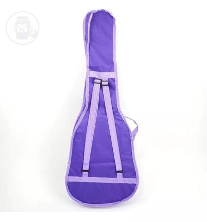 Capa Bag Para Violão Clássico / Folk Nylon Simples Lilás