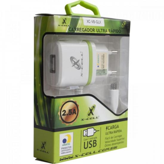 Carregador Ultra Micro USB XC-V8-GLX Branco X-Cell Flex
