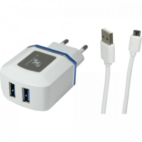 Carregador Turbo Micro USB XC-UR7 Branco X-Cell Flex