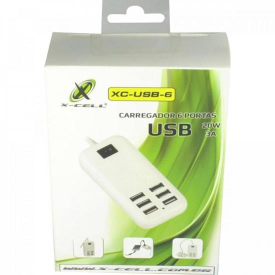 Carregador 6 USB XC-USB-6 X-CELL