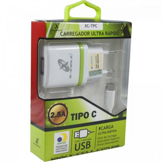 Carregador Ultra XC-TPC Tipe C Branco X-Cell