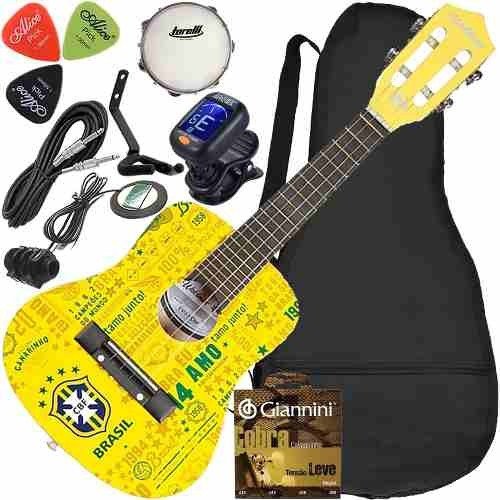 Kit Cavaco Waldman Elétrico Seleção Brasileira + Pandeiro