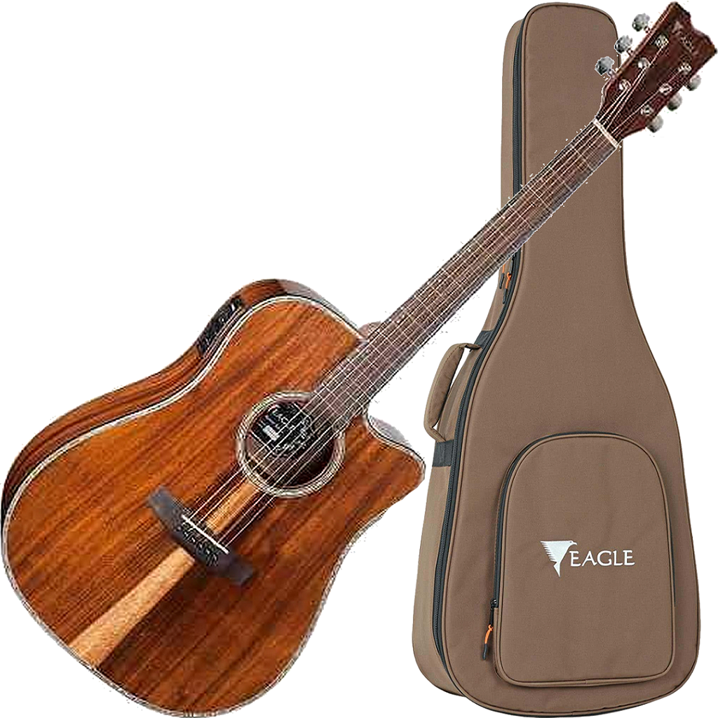 Violão Eletroacústico Eagle Cap Fishman Emd430ce Com Case
