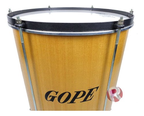 Kit Surdo Gope 20 X 60cm Em Madeira + Acessórios Bme6020crpe