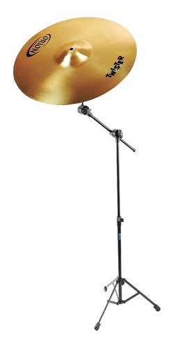 Kit Pedestal Girafa Pratos Bateria Ask B12g + Prato Ride 20