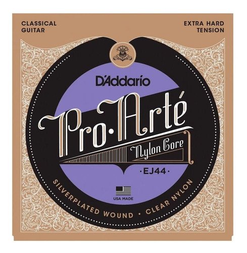 Cordas D'addario Violão Clássico Extra Hard Ej44 + Kit Iz1