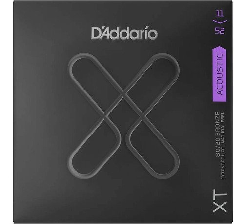 Kit C/2 Encordoamento Para Violão Cordas Aço Daddario 011 Xt