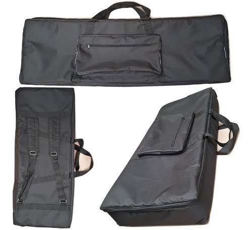 Kit Capa Para Teclado Roland Fantom Fa76 Preto + Cobertura