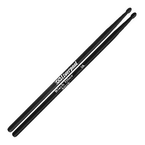 Baqueta Liverpool Black Fiber Stick Fibra Sintética 5a