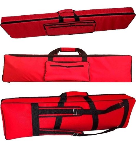 Capa Bag Para Nord Lead A1 Master Luxo Nylon Vermelho