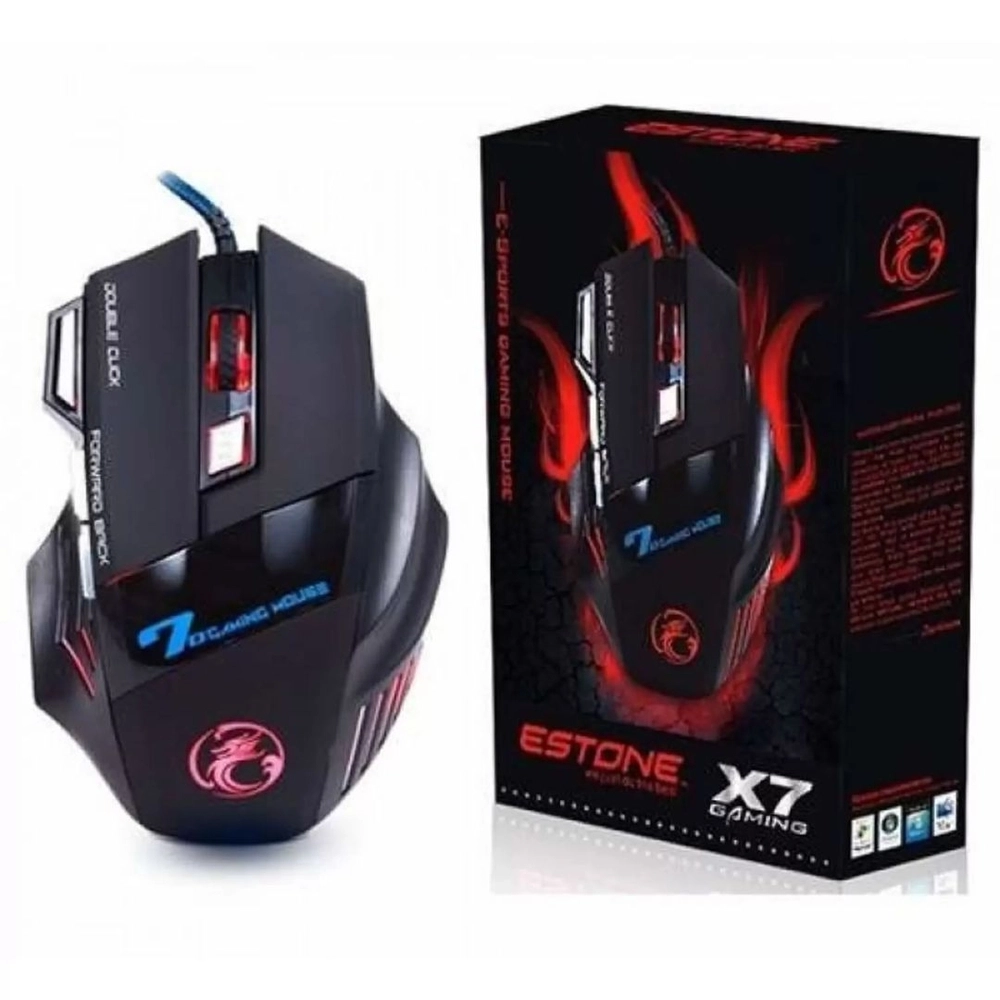 Mouse Gamer X7 Para Jogos Game Led 07 Botões Ergométrico