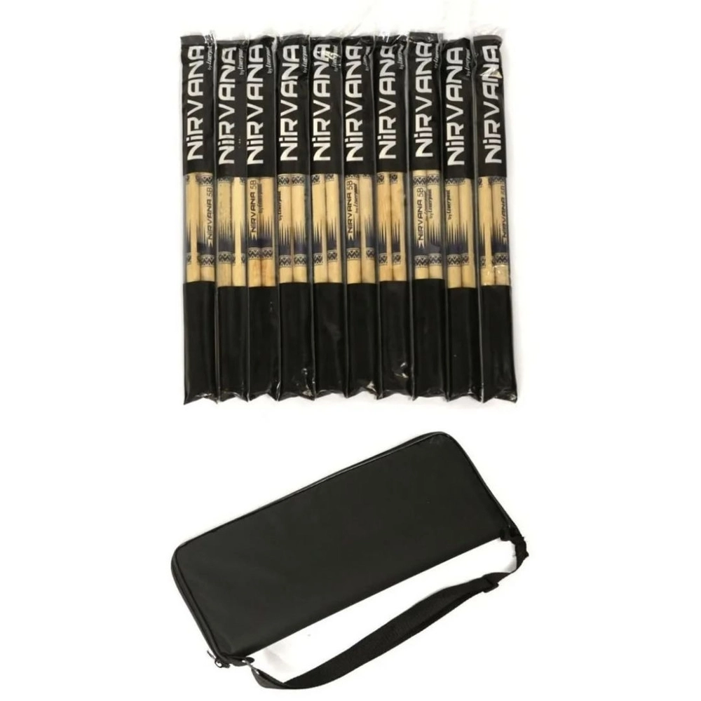 Baquetas Nirvana 5b Ecobio By Liverpool 10 Pares Com Capa