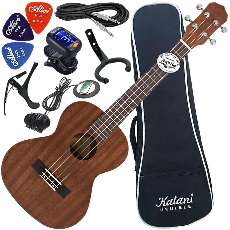 Kit Ukulele Eletroacústico Tenor Kalani Kal200 Tt + Bag