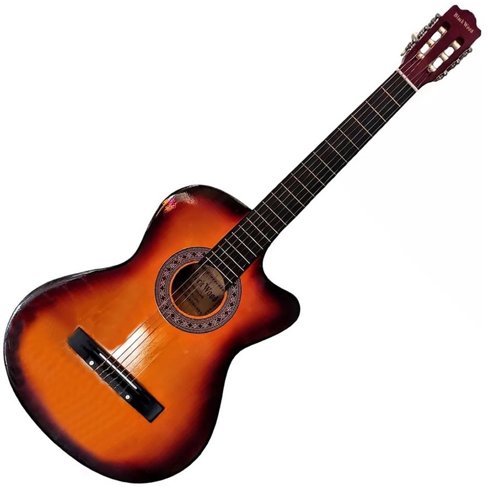 Violão Acústico Cutway Cordas Nylon Mag6 Sb Sunburst Vtr305