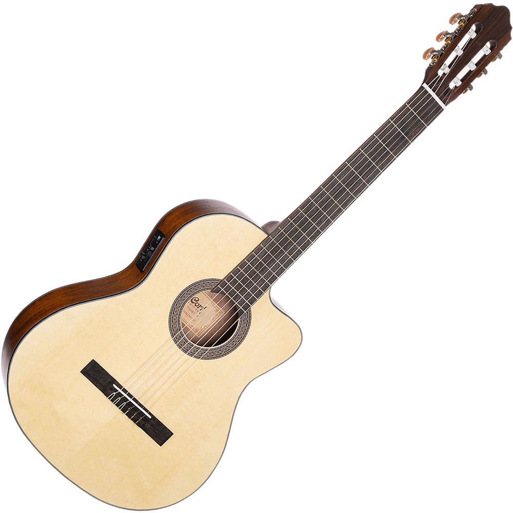 Violão Elétrico Cort Ac 120ce Op Nylon Classico Cutway