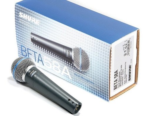 Microfone Profissional Shure Beta58a Sm58 + Cabo Original Com 10