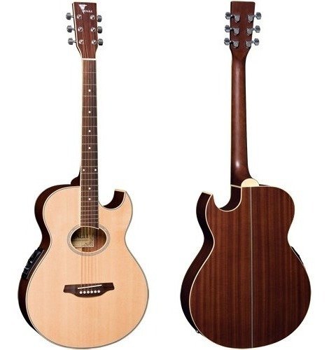 Kit Violão Eletroacústico Eagle Gl36 Nt Completo Eq Promix