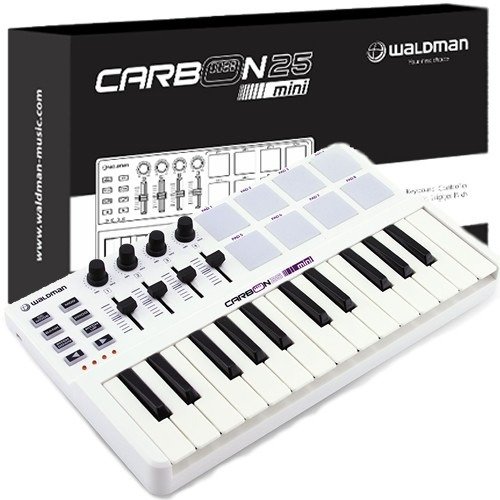 Teclado Waldman Controlador Midi Usb 25 Teclas Carbon 25mini