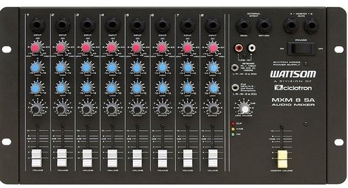 Mesa De Som 8 Canal Bivolt Mxm-8Sa Ciclotron 12X Grati