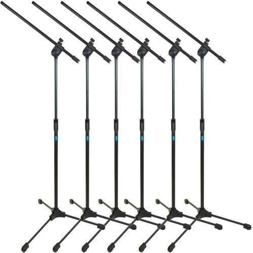 Kit 6 Pedestal Girafa De Microfone Com Cachimbo Tps Ask