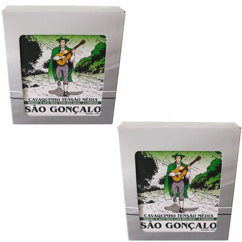 Encordoamento Cordas P/ Cavaco São Gonçalo Caixa C/ 12 Jogos