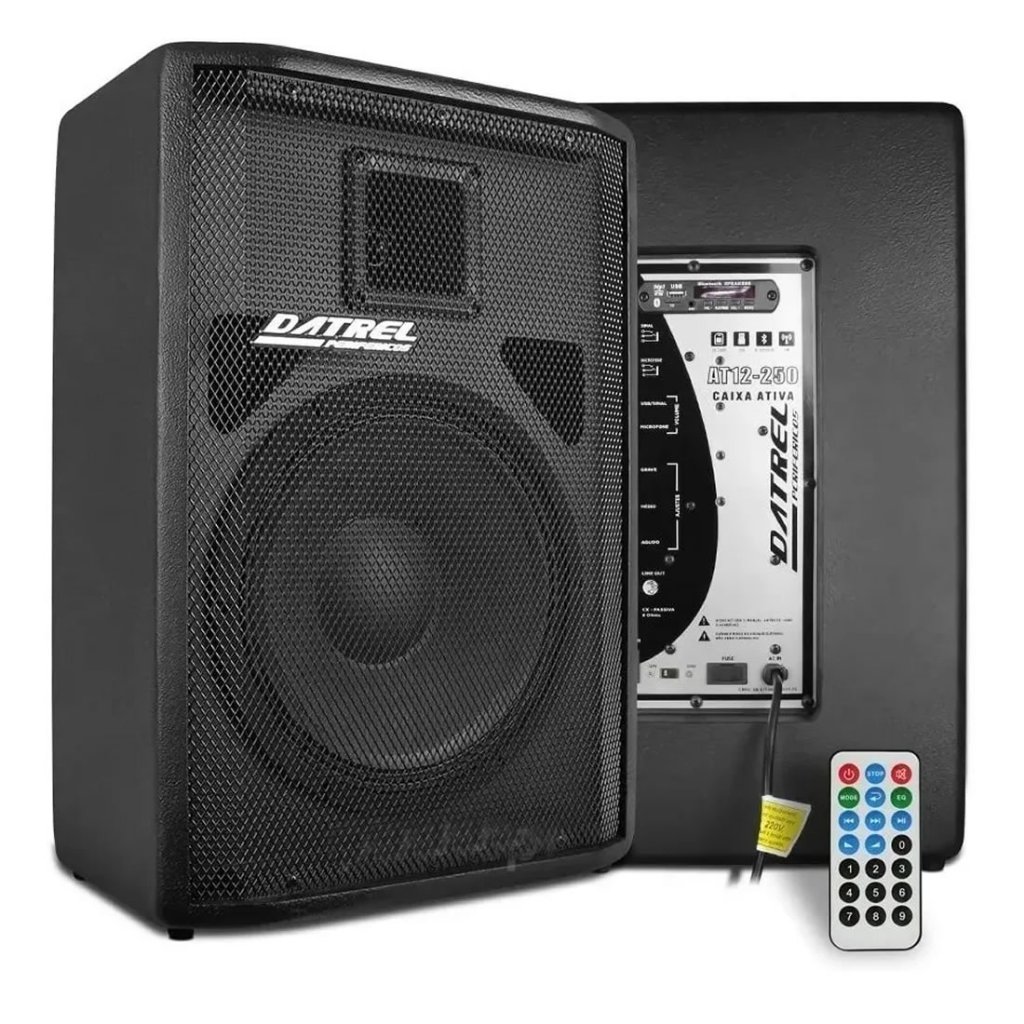 Caixa De Som Ativa E Passiva At12-250 500w Rms Usb