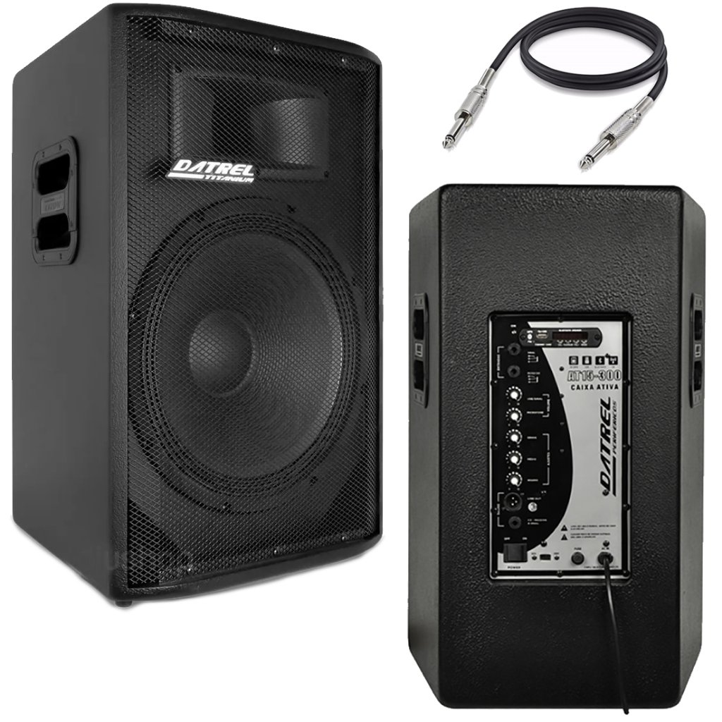 Kit Caixa Ativa Passiva Datrel Falante 15 Bluetooth Usb 600w Datrel At15-300