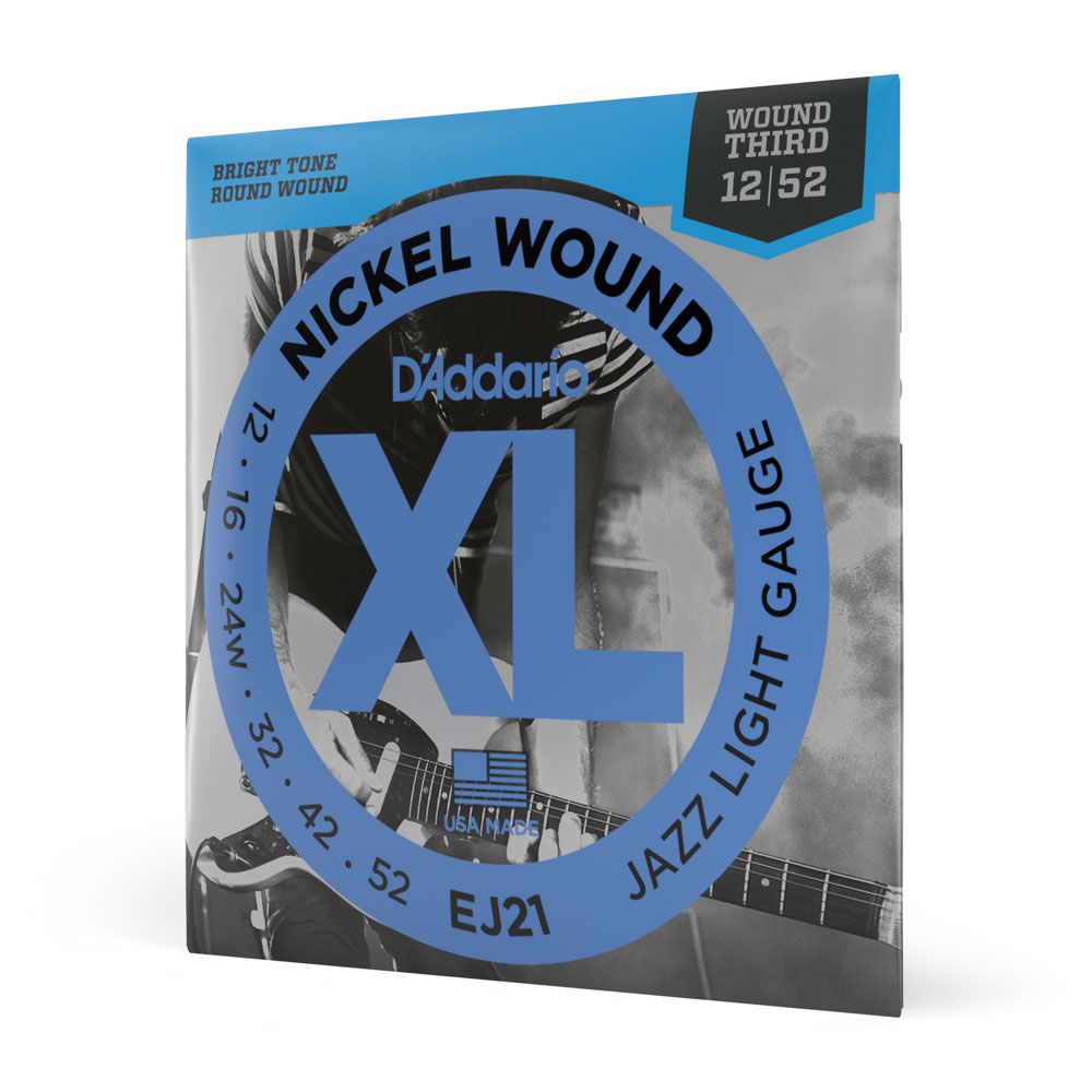 Encordoamento Para Guitarra 12-52 D Addario XL Nickel EJ21