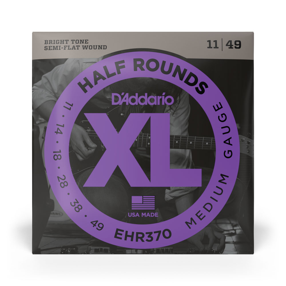 Encordoamento Guitarra 11-49 D Addario Half Rounds EHR370