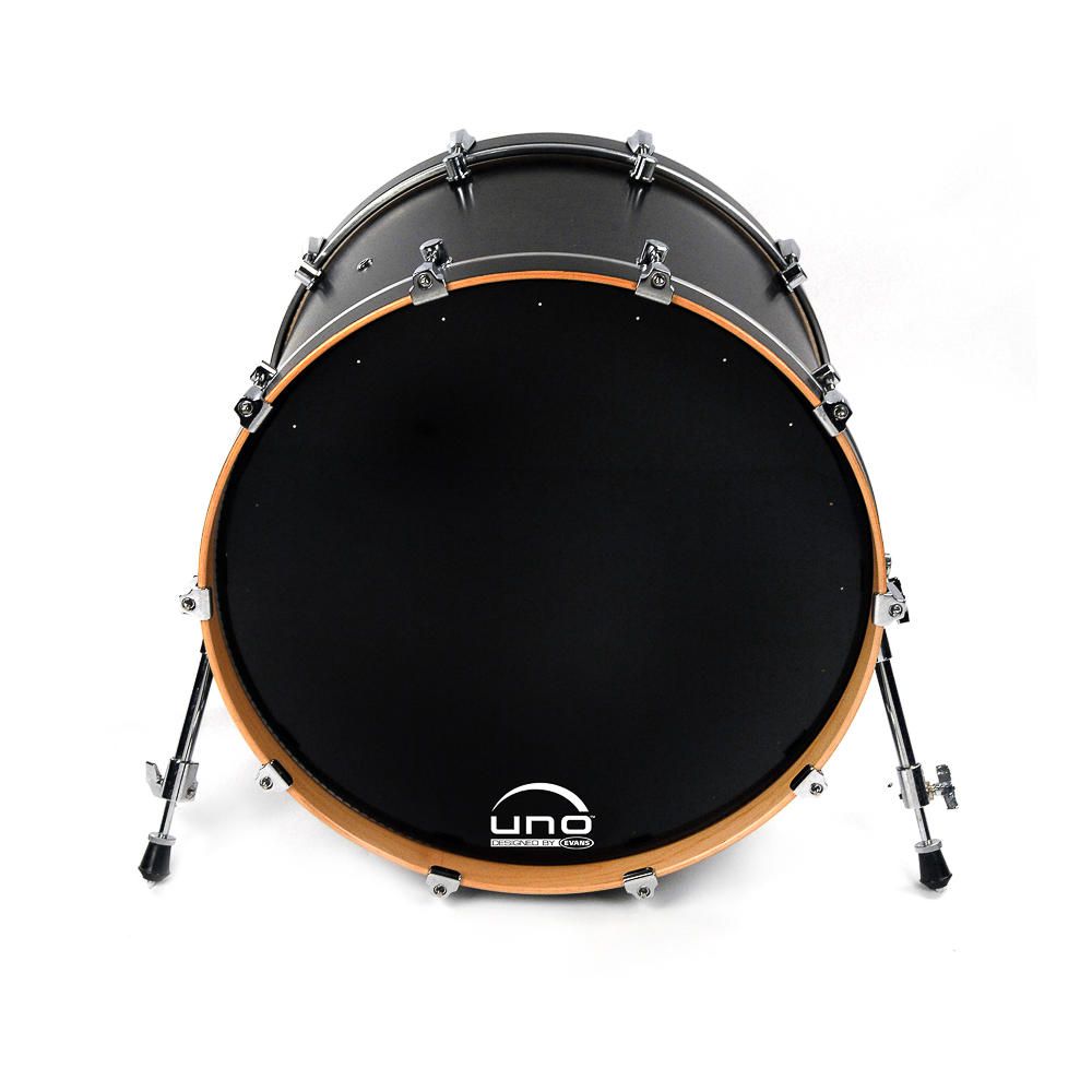 Pele Resposta para Bumbo EQ3 Preta 22'' Uno by Evans UBD22RB
