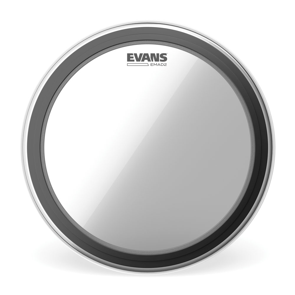 Pele Batedeira Bumbo 26' Evans EMAD2 Transparente BD26EMAD2