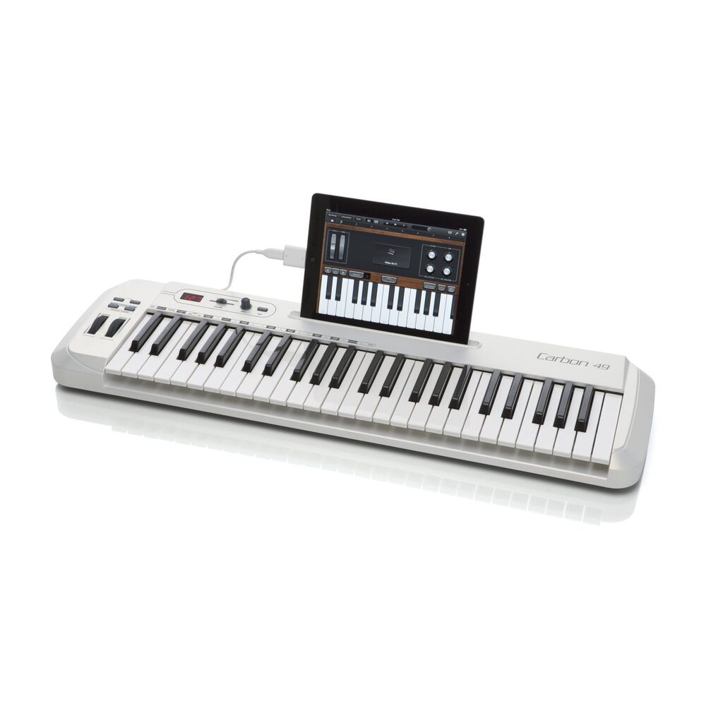 Controlador Midi USB 49 Teclas Branco Samson Carbon 49